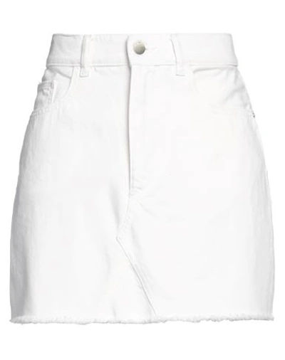 Dl1961 Woman Denim Skirt White Size 27 Cotton