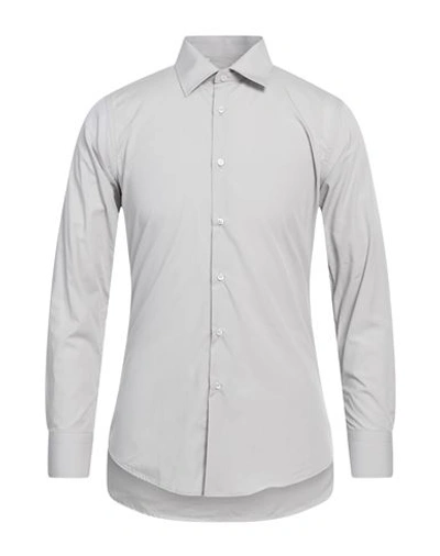 Primo Emporio Man Shirt White Size S Cotton, Elastane In Grey