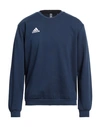 Adidas Originals Adidas Man Sweatshirt Blue Size M Cotton, Recycled Polyester, Polyester, Elastane
