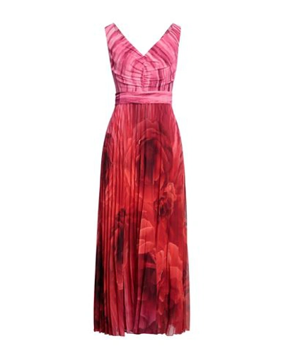 Siste's Woman Maxi Dress Magenta Size S Polyester