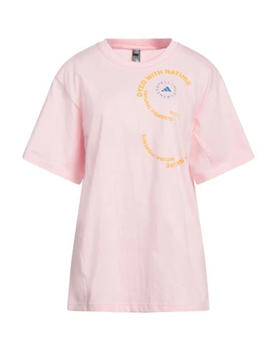 Adidas By Stella Mccartney Logo-print T-shirt In Pink