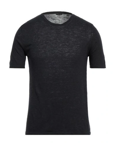 Retois Man Sweater Black Size S Linen, Cotton