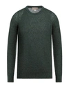 120% Lino Man Sweater Military Green Size Xs Mohair Wool, Polyamide, Linen, Cashmere, Wool