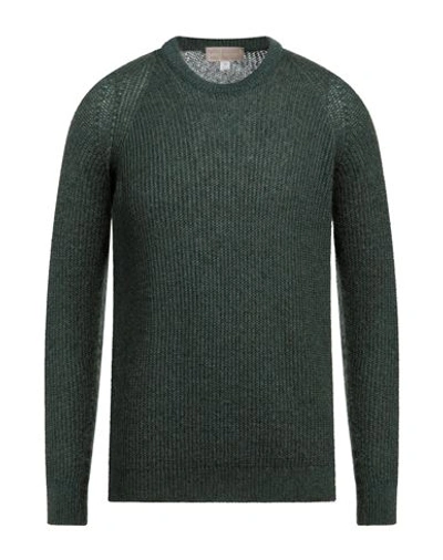 120% Lino Man Sweater Military Green Size Xs Mohair Wool, Polyamide, Linen, Cashmere, Wool