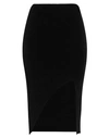 Just Cavalli Woman Midi Skirt Black Size Xs Viscose, Cotton, Polyamide, Elastane
