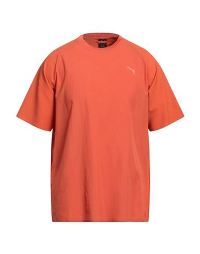Puma Man T-shirt Rust Size Xxl Polyamide, Polyester In Red