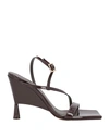 Gia Rhw Gia / Rhw Woman Sandals Chocolate Brown Size 9 Soft Leather