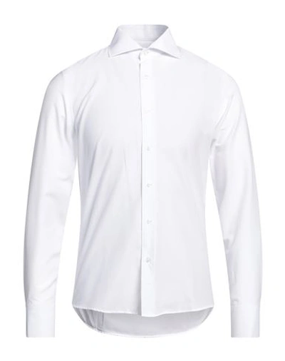 Egon Von Furstenberg Man Shirt White Size 17 Cotton