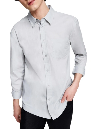 And Now This Mens Poplin Collared Button-down Shirt In Multi