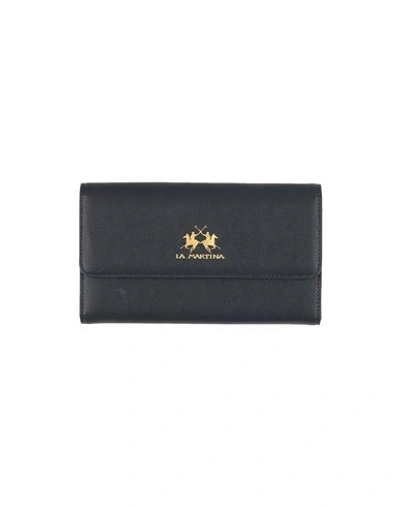 La Martina Woman Wallet Midnight Blue Size - Polyurethane