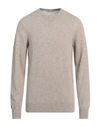 Piacenza Cashmere 1733 Man Sweater Beige Size 44 Cashmere
