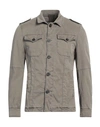 MESSAGERIE MESSAGERIE MAN SHIRT MILITARY GREEN SIZE XXL LYOCELL, COTTON, ELASTANE