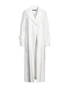 Siste's Woman Overcoat & Trench Coat White Size Xs Viscose, Polyester In White