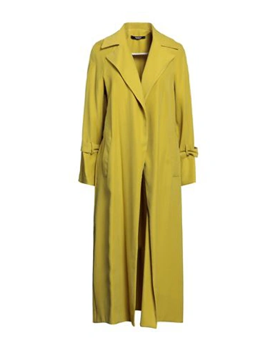 Siste's Woman Overcoat & Trench Coat Acid Green Size Xs Viscose, Polyester