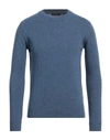 Bellwood Man Sweater Slate Blue Size 44 Cashmere