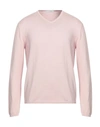 Cruciani Man Sweater Pink Size 42 Cotton