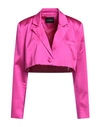 Actualee Woman Suit Jacket Fuchsia Size 8 Polyester In Pink