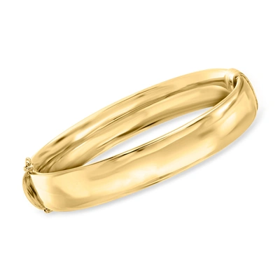 Ross-simons 18kt Gold Over Sterling Bangle Bracelet In Yellow