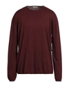 Cruciani Man Sweater Burgundy Size 50 Cotton In Red