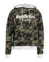 BALDININI BALDININI MAN SWEATSHIRT MILITARY GREEN SIZE 3XL COTTON