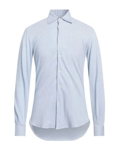 Rossopuro Man Shirt Sky Blue Size 16 ½ Cotton