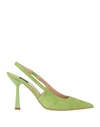 ISLO ISABELLA LORUSSO ISLO ISABELLA LORUSSO WOMAN PUMPS LIGHT GREEN SIZE 7 SOFT LEATHER