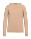 Daniele Fiesoli Man Sweater Camel Size M Wool, Cashmere In Beige