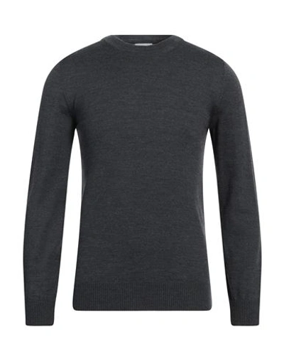 Primo Emporio Man Sweater Lead Size Xxl Merino Wool In Grey