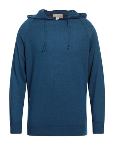 120% Lino Man Sweater Blue Size L Linen, Cashmere