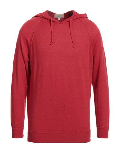 120% Lino Man Sweater Red Size M Linen, Cashmere