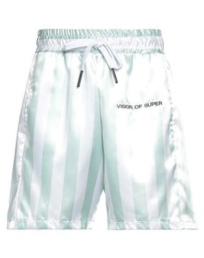 Vision Of Super Man Shorts & Bermuda Shorts Light Green Size M Polyester