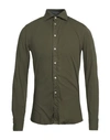 B.d.baggies B. D.baggies Man Shirt Military Green Size Xxl Cotton, Elastane