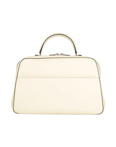 Valextra Woman Handbag Cream Size - Calfskin In White