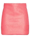 Vicolo Woman Mini Skirt Coral Size L Polyester In Red