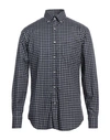Paul & Shark Man Shirt Midnight Blue Size 15 Cotton In Blue