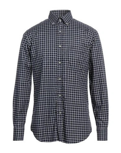 Paul & Shark Man Shirt Midnight Blue Size 15 Cotton