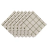 Dii Basic Check Fringed Napkin (set Of 6)