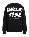 Moncler 2  1952 Man Sweatshirt Black Size Xl Cotton