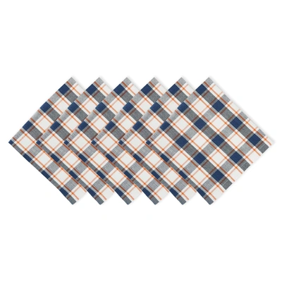 Dii Autumn Farmhouse Plaid Napkin (set Of 6)