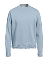 Department Five Department 5 Man Sweatshirt Sky Blue Size M Cotton