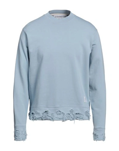 Department Five Department 5 Man Sweatshirt Sky Blue Size M Cotton