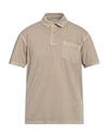 Gant Man Polo Shirt Beige Size M Cotton