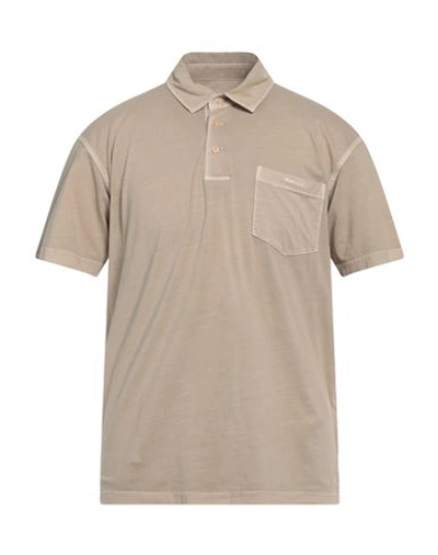 Gant Man Polo Shirt Beige Size M Cotton