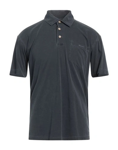 Gant Man Polo Shirt Steel Grey Size M Cotton