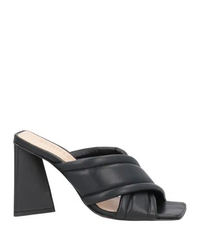 Schutz Woman Sandals Black Size 5.5 Soft Leather