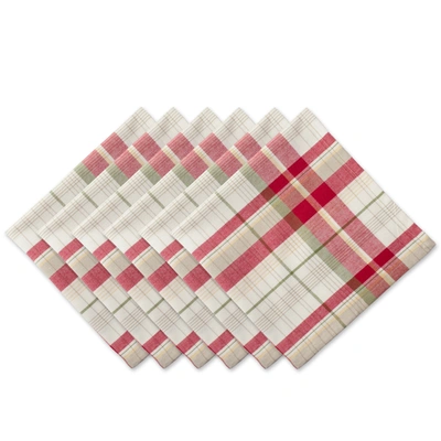 Dii Orchard Plaid Napkin (set Of 6) In Multi
