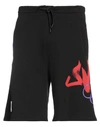 Just Cavalli Man Shorts & Bermuda Shorts Black Size M Cotton