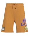 Just Cavalli Man Shorts & Bermuda Shorts Mustard Size M Cotton In Yellow