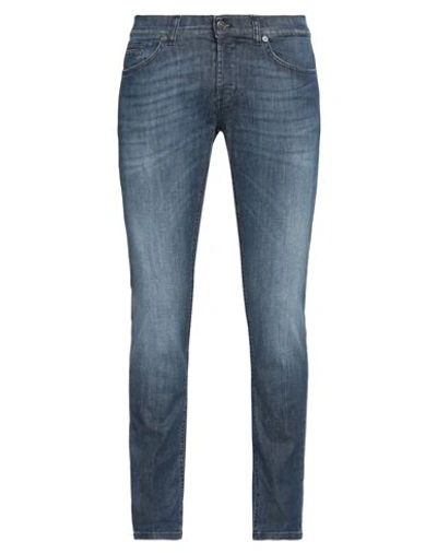 Dondup Man Jeans Blue Size 32 Cotton, Elastane