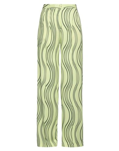 Camicettasnob Woman Pants Light Green Size 10 Viscose, Elastane
